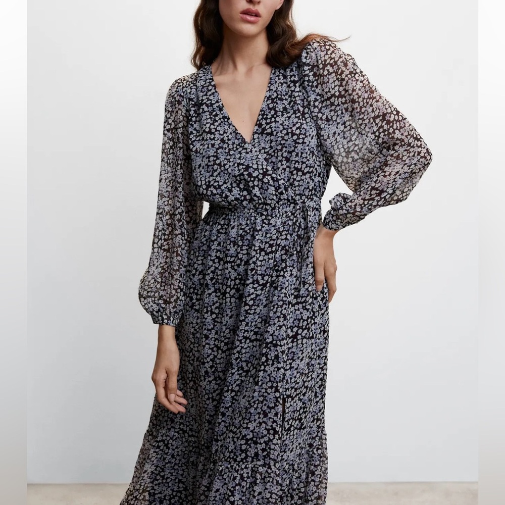 MANGO FLOWER PRINT DRESS, Size 4